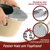 4smile Pasta Strainer Stainless Steel Rust-Proof – Space-Saving Pasta Strainer
