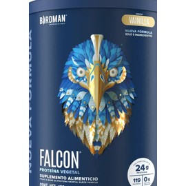 Birdman Falcon Protein Proteína Vegetal  Solo 5 Ingredientes  Sin Azúcar Añadida  Sin Gluten  Vainilla  480g