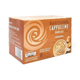 Caramel Cappuccino Coffee Drink Mix K-Cup Compatible, 12 Single Serve Cups 6.35 oz/180g (Pack of 1)