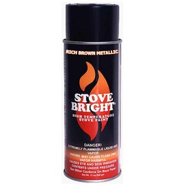 Stove Bright High Temp Paint - Rich Brown Metallic