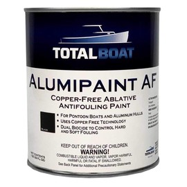 TotalBoat Alumipaint AF Copper Free Aluminum and Pontoon Boat Bottom Paint (Black, Quart), 1 Quarts (Pack of 1) | TotalBoat