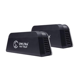 OWLTRA OW-1 Indoor Electric Rat Trap 2PCS, Instant Kill Rodent Zapper with Pet Safe Trigger, Black