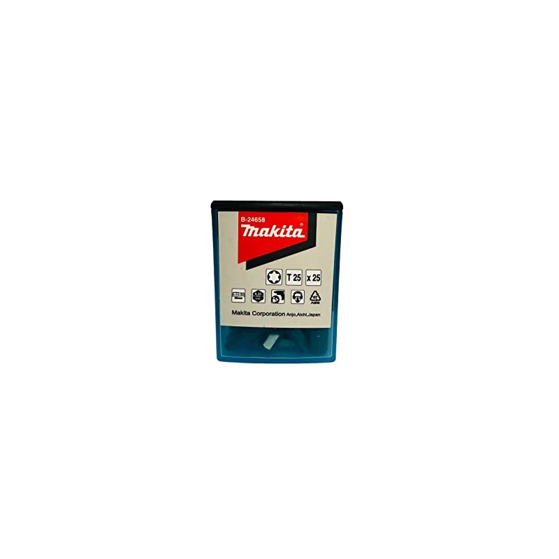 Makita B-24658 Bit T25 Pack of 25 Torx T25 25