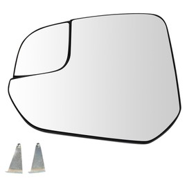 TRQ Left Mirror Glass Compatible with 2014-2022 Ford Transit Connect