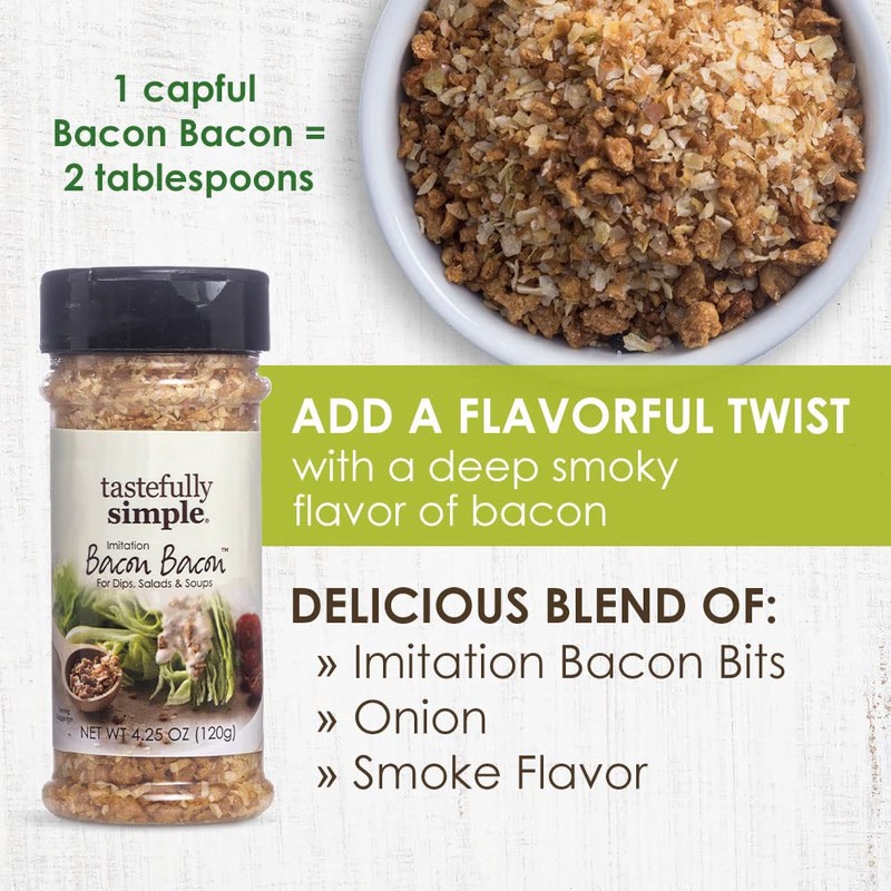 Tastefully Simple Bacon Bacon Seasoning, 4.25 Ounce