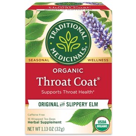 Organic Throat Coat Tea - Original with Slippery Elm 1.13oz