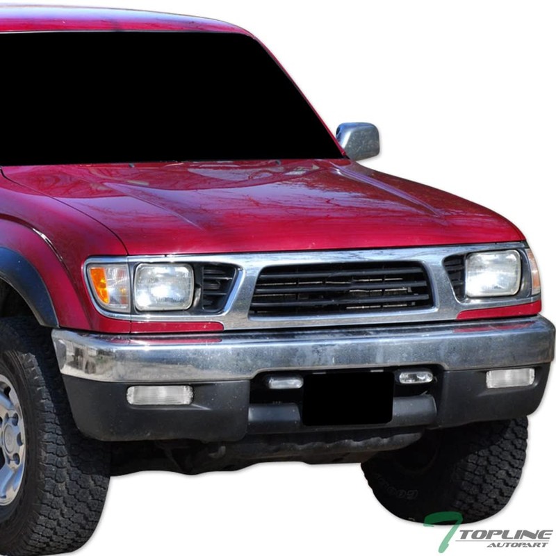 Chrome Clear Housing Front Bumper Turn Signal Lights Parking Lamps