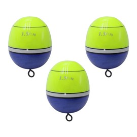 FONGKNOX ISO Float, High Sensitivity and Visibility, Well Balanced High Accuracy Wood Float, External Hanging Sea Fishing, Extra Weight, Long Cast, Rock Fishing, Size #1.5, Yellow