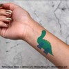 4 x 'Brontosaurus' Temporary Tattoos - Water Resistant, Skin-Safe, Non-Toxic
