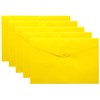 eco-eco A5 50% Recycled Clear Snap Button Plastic Document Wallet