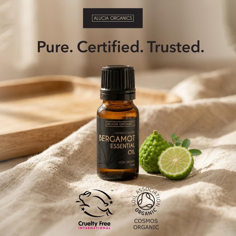 Alucia Organics Bergamot Essential Oil 10ml Organic Undiluted
