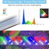 FEDOUR 30-50cm LED Aquarium Light with Timer&10-Level Brightness Adjustment, Full