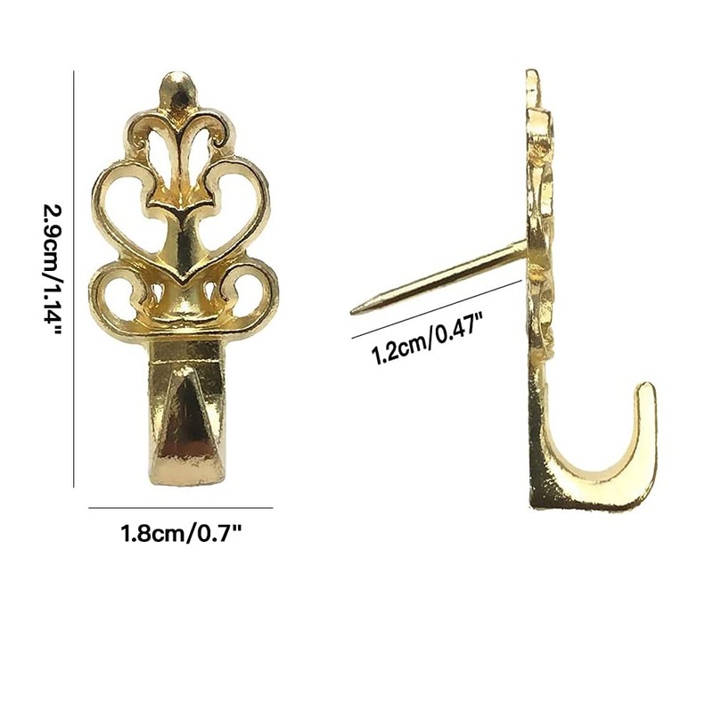 20 Pack Push Pin Hangers Push Pin Picture Hanger Hooks