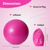 TRIXES Pink Pilates Ball Exercise Exercise Ball Made of PVC