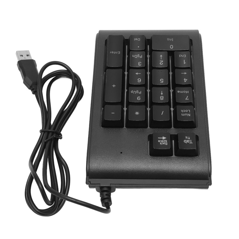 USB Wired Numeric Keypad 19 Keys Number Pad Waterproof RGB