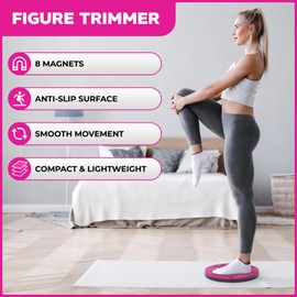 Figure Trimmer Figure Trimmer Core Abs Twister Board - Waist Sculptor Twister Board for Core & Ab Exercise - Waist Twisting Disc, Dizzy Disc Twist Board for Slimming Workout with 8 Magnets Reflexology