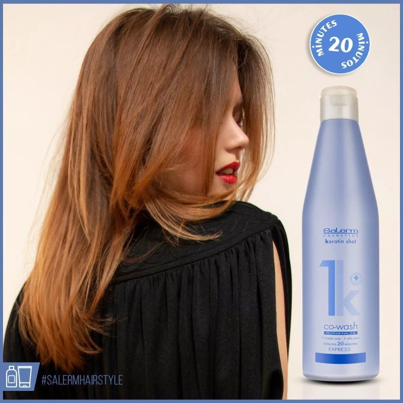 Salerm Cosmetics Keratin Shot Anti-frizz Shampoo 500ml + Tarro 1kg