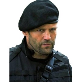 Queen-b Beret, Hat, Cap, Survival Game, Airsoft Military Black (Black-LL)