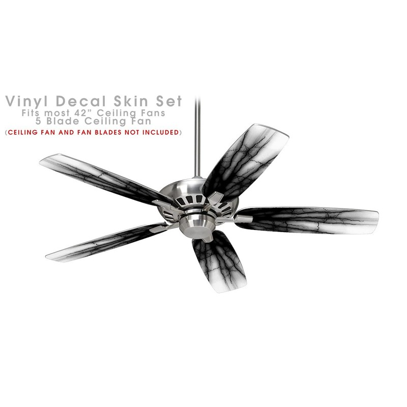 Lightning Black - Ceiling Fan Skin Kit fits most 42