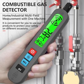 DEWIN Gas Leak Detector, Natural Gas Tester with Audible & Visual Alarm, Portable High Sensitivity Gas Sniffer to Locate Combustible Gas Leak Sources Like Methane, Propane for Home