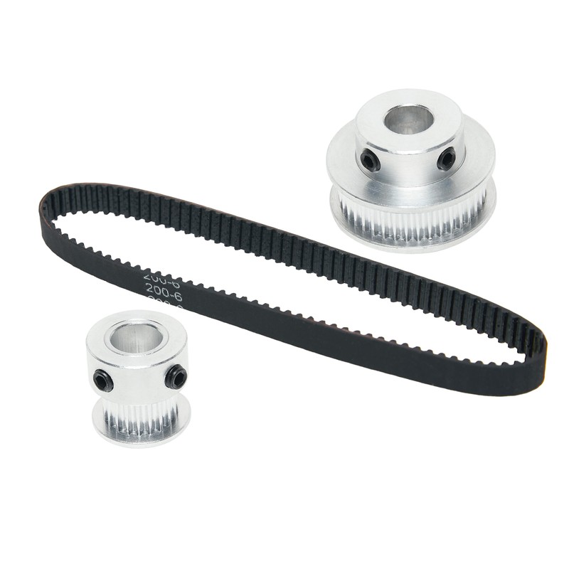 SHCEEC 2PCS Set 2GT Aluminum Timing Pulley 20&40 Teeth 8mm