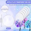 60 Pieces Transparent Acrylic Circle Discs Thick Round Acrylic Sheets