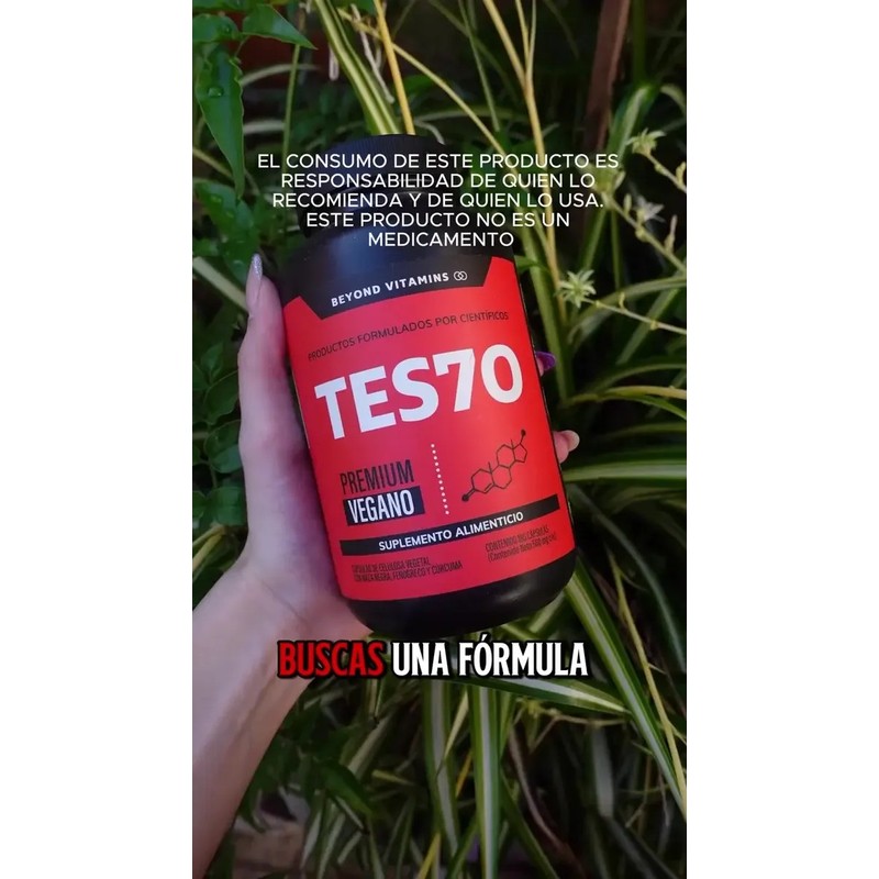 TES70 Vitaminas Hombres Maca Negra Peruana, Fenogreco, Creatina, Arginina, Cúrcuma