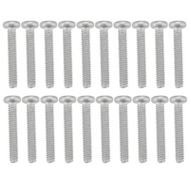 EMSea 100Pcs 304 Stainless Steel Pan Head Screws GB818 Micro Mini Bolt Small Screws Machine Screw for Industrial Commercial Uses (M1.6x10mm)