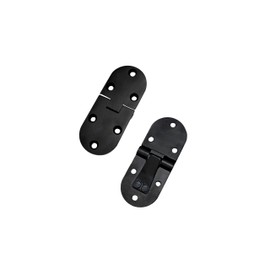 QCAA Solid Brass Butler Tray, Folding Table Hinge, 2-1/2" x 1-1/2" x 3.0 mm, Brushed Antique Brass, 2 Pack, Made in Taiwan