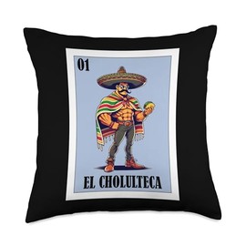 Funny Cholula de Rivadavia Mexican Design - El Cholulteca Throw Pillow