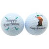 Westmon Works Happy Retirement Set of 2 Golf Ball Golfer