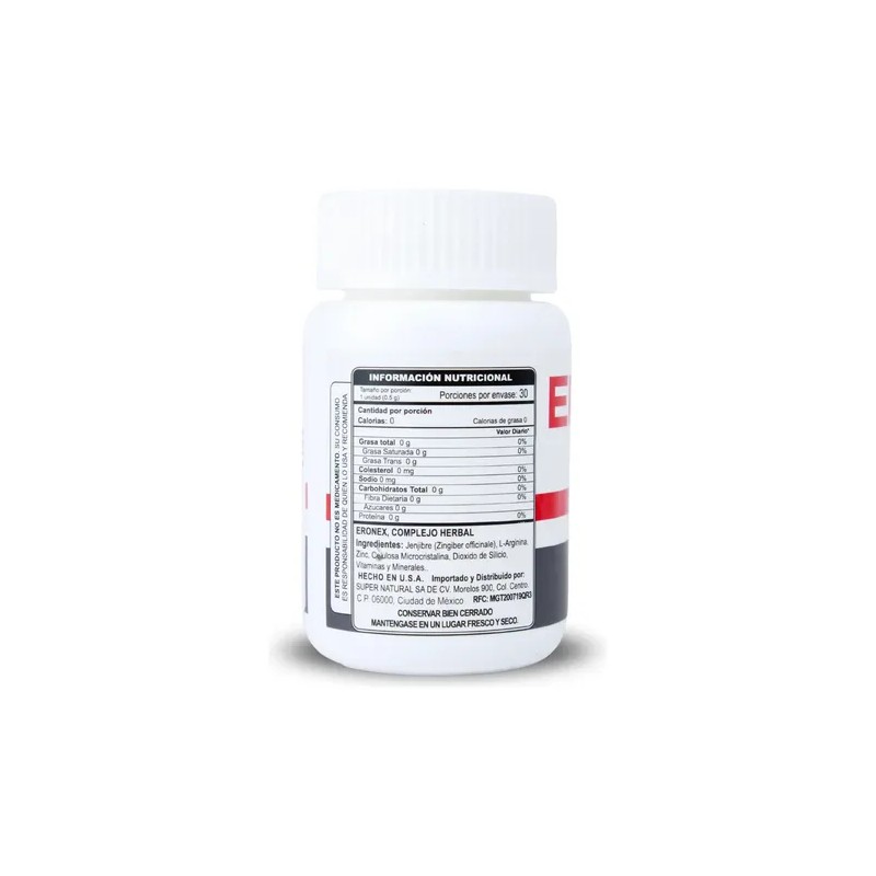 supervits Eronex Complejo Herbal Salud De La Prostata 30caps Sfn