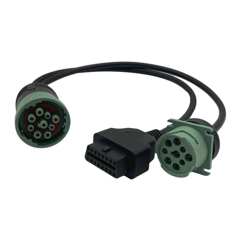 HYXUAN 9 Pin to OBD2 Interface Truck Y-j1939 obd2 Cable