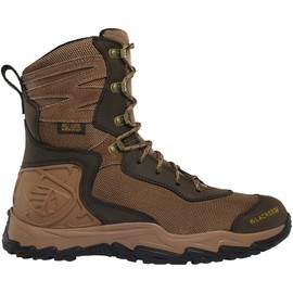 LaCrosse Windrose 8" Hunting Boots for Men - Nubuck Leather Upper, Dry-Core Lining, DuraFit Heel Cup, EVA Midsole, Windrose Outsole, Brown - 10 W