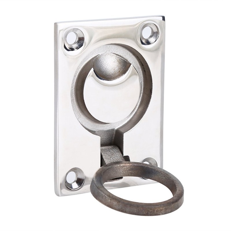 Boat Hatch Handle, Stainless Steel Ring Handle Flush Hatch Locker