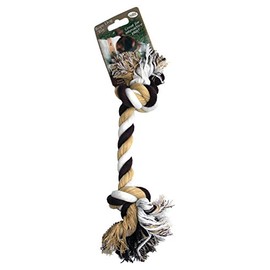 OmniPet Earthtone Dental Medium Cotton Dog Toy, 11" Rope with Two Knots