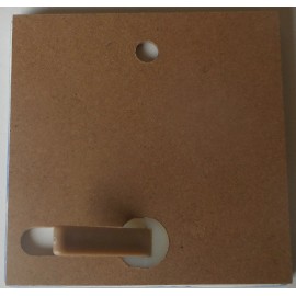 Tile Craft Shrimp hand painted ceramic art tile coaster 4 x 4 inches with back