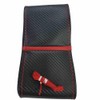 AUTOKLEIDUNG Steering Wheel Cover with Ring for Lacing Carbon Look
