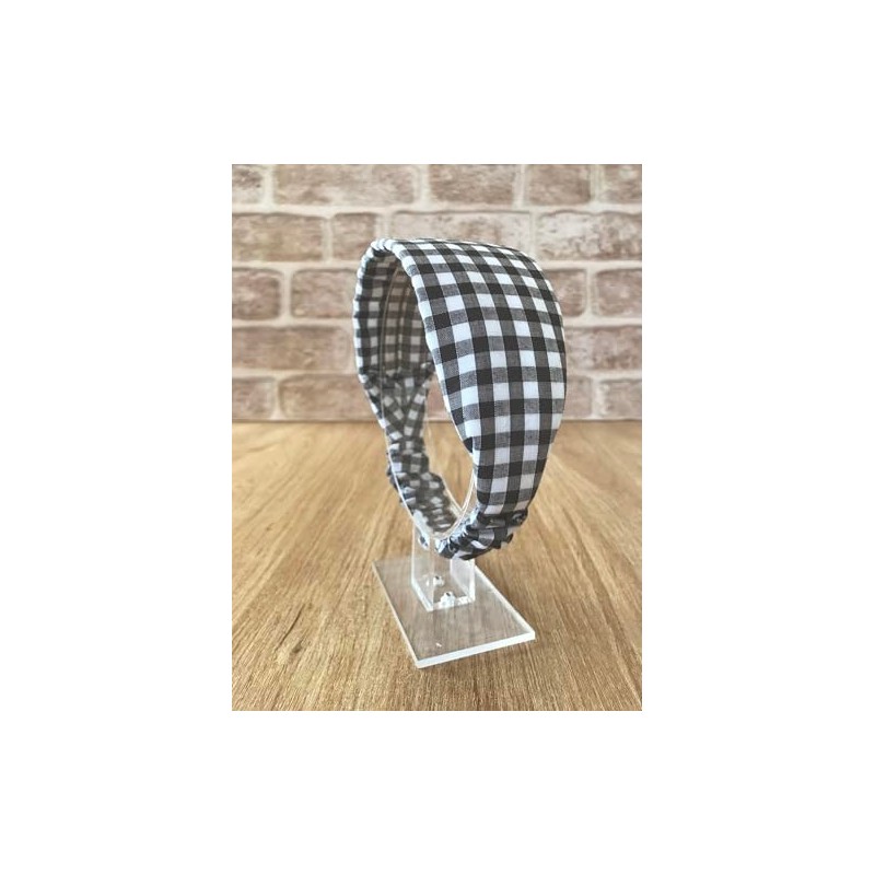 Gingham Headband. Child Sized. Suit Child Age 4 To 10