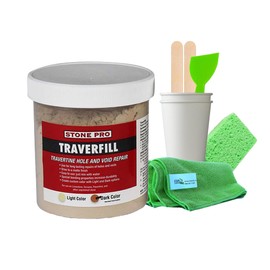 StonePro – Traverfill Dark - Hole Filler (1 Lbs.) (for Travertine Repair) KIT
