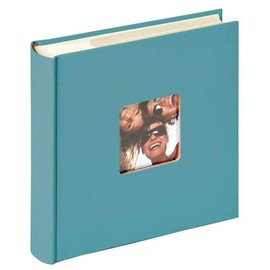 walther Design Photo Album Petrol Green 200 Photos 10 x 15 cm Memo Slip-in Album with Punched Cover, Fun ME-110-K