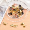 URROMA 60 Pieces Small Gold Ring Pulls Handle Buttons Antique