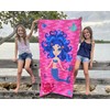 Maya Island Blue Mermaid Beach Towel, 24x48 Size Excellent for