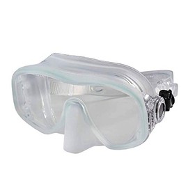 SHERWOOD SCUBA Macco Frameless mask with Unique Side Buckle System, Folds Small for Back up mask - Clear
