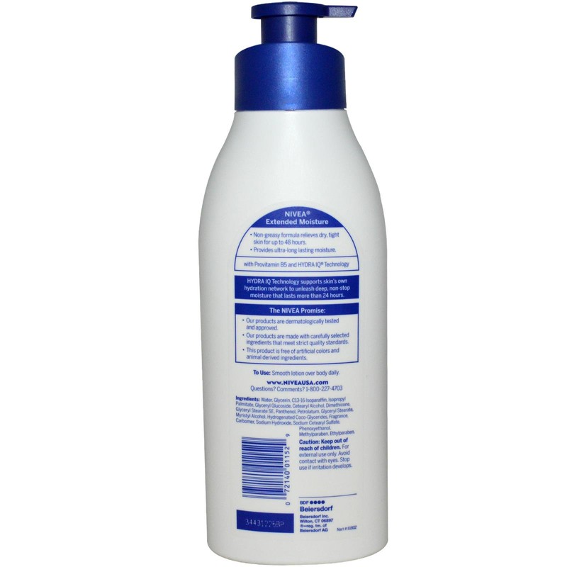 Nivea Lotion Extended Moisture 48Hr 16.9 Ounce Pump (Dry to