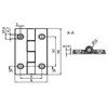 AL 90 Heavy Duty Hinge Swivel Hinge Die-Cast Aluminium 30/30
