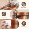 Fall Plaid Doormat Autumn Burnt Orange Buffalo Check Area Rugs