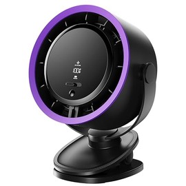 SP Space Player Portable Clip on Fan Battery Operated, Small Powerful 100 Speed Quiet 360° Rotate, USB Rechargeable Mini Personal Cooling Fan for Desk Table Home Office Stroller Camping - Gray