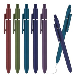 ENOMY Ballpoint Pen Vintage Color Pens for Students, Teacher, Office, College 5PC