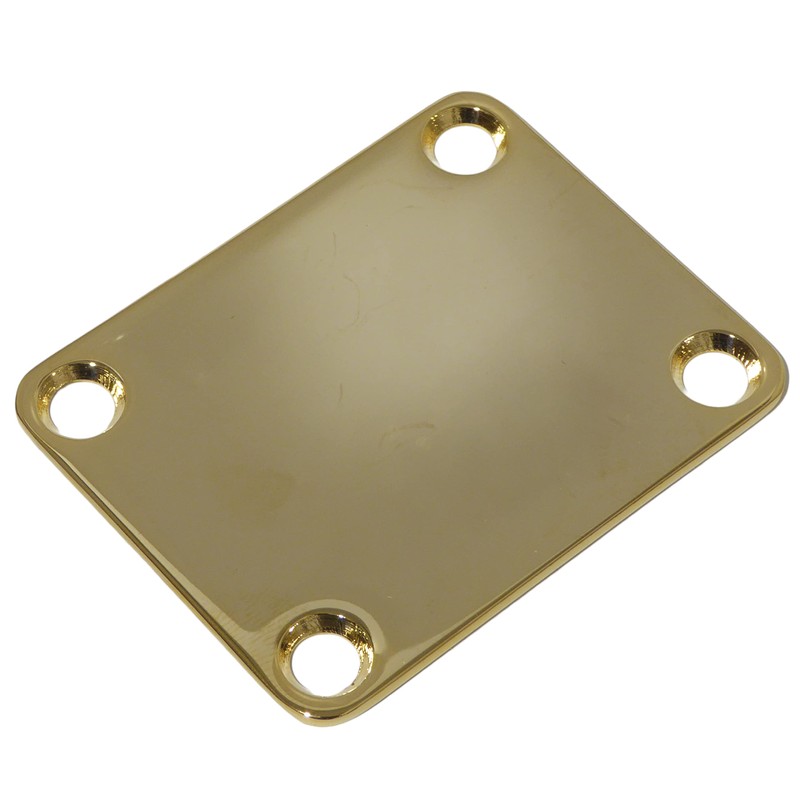 Guitar neck joint plate 51mm x 64mm in gold including